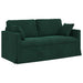 Set de canapea 2 pcs Verde închis 158 x 78 x 80 cm Catifea - WALTI WALTI