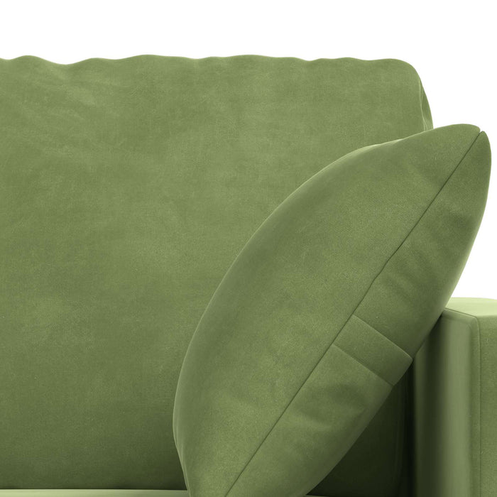 Set de canapea 2 pcs Verde deschis 158 x 78 x 80 cm Catifea - WALTI WALTI