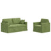 Set de canapea 2 pcs Verde deschis 158 x 78 x 80 cm Catifea - WALTI WALTI