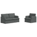 Canapea 140cm 2 pcs Gri închis Metal - WALTI WALTI