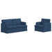 Canapea 140cm 2 pcs albastru Metal - WALTI WALTI