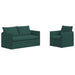 Canapea 140cm 2 pcs Verde închis Metal - WALTI WALTI