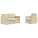Canapea 140cm 2 pcs Crem Metal - WALTI WALTI