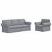 Canapea 2 pcs Gri deschis Metal - WALTI WALTI