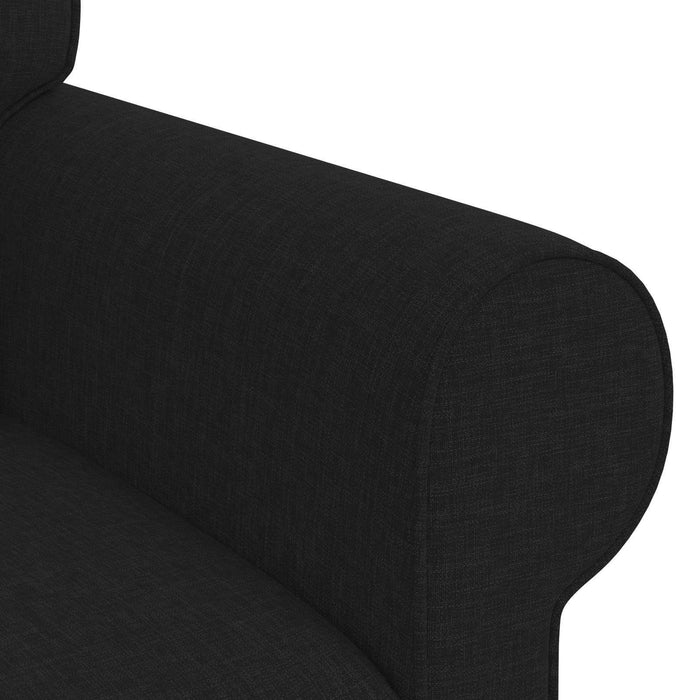 Canapea 2 pcs Negru Metal - WALTI WALTI