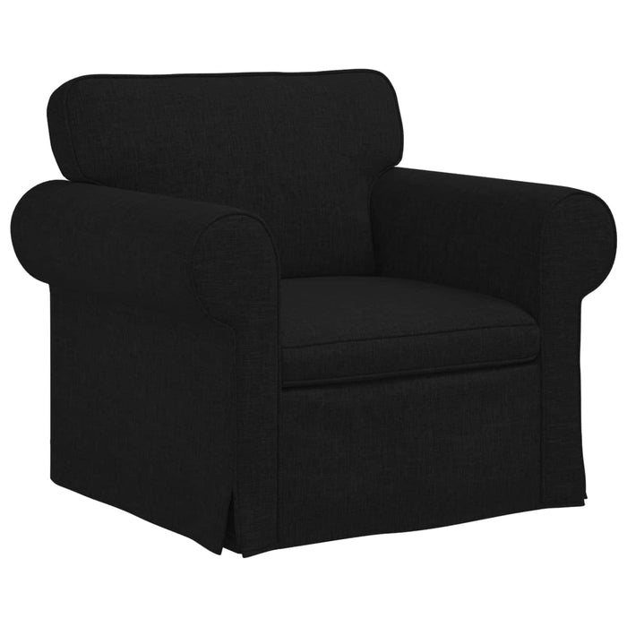 Canapea 2 pcs Negru Metal - WALTI WALTI