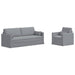 Set de canapea 2 pcs Gri deschis 198 x 78 x 80 cm țesătură - WALTI WALTI