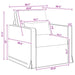 Set de canapea 2 pcs Gri deschis 198 x 78 x 80 cm țesătură - WALTI WALTI