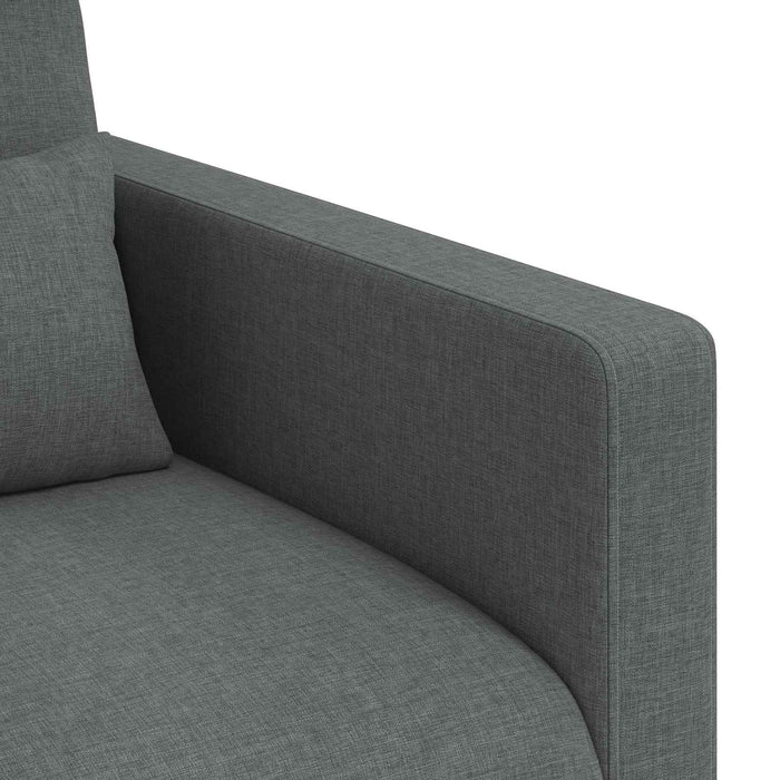 Set de canapea 2 pcs Gri închis 198 x 78 x 80 cm țesătură - WALTI WALTI