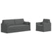 Set de canapea 2 pcs Gri închis 198 x 78 x 80 cm țesătură - WALTI WALTI