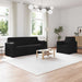 Set de canapea 2 pcs Negru 198 x 78 x 80 cm țesătură - WALTI WALTI