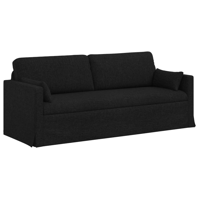 Set de canapea 2 pcs Negru 198 x 78 x 80 cm țesătură - WALTI WALTI