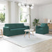 Set de canapea 2 pcs Verde închis 198 x 78 x 80 cm țesătură - WALTI WALTI
