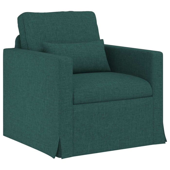 Set de canapea 2 pcs Verde închis 198 x 78 x 80 cm țesătură - WALTI WALTI