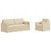 Set de canapea 2 pcs Crem 198 x 78 x 80 cm țesătură - WALTI WALTI