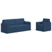 Set de canapea 2 pcs albastru 198 x 78 x 80 cm țesătură - WALTI WALTI