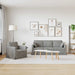 Set de canapea 2 pcs Gri deschis 198 x 78 x 80 cm Catifea - WALTI WALTI