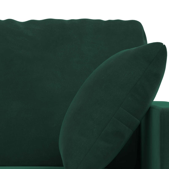 Set de canapea 2 pcs Verde închis 198 x 78 x 80 cm Catifea - WALTI WALTI