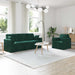 Set de canapea 2 pcs Verde închis 198 x 78 x 80 cm Catifea - WALTI WALTI