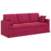 Set de canapea 2 pcs Roșu Vin 198 x 78 x 80 cm Catifea - WALTI WALTI