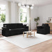 Set de canapea 2 pcs Negru 198 x 78 x 80 cm Catifea - WALTI WALTI