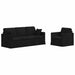 Set de canapea 2 pcs Negru 198 x 78 x 80 cm Catifea - WALTI WALTI