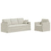 Set de canapea 2 pcs Crem 198 x 78 x 80 cm Catifea - WALTI WALTI