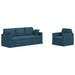 Set de canapea 2 pcs albastru 198 x 78 x 80 cm Catifea - WALTI WALTI