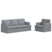 Canapea 180cm 2 pcs Gri deschis Metal - WALTI WALTI