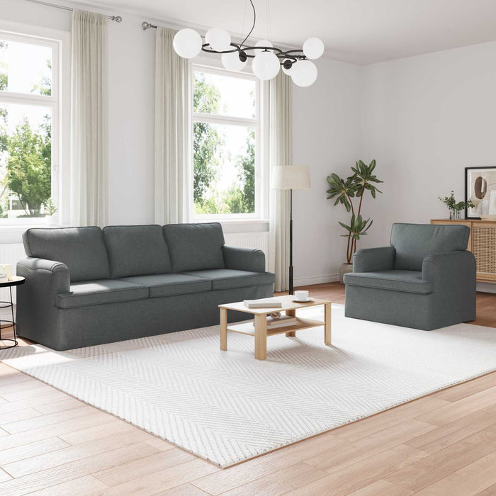 Canapea 180cm 2 pcs Gri închis Metal - WALTI WALTI
