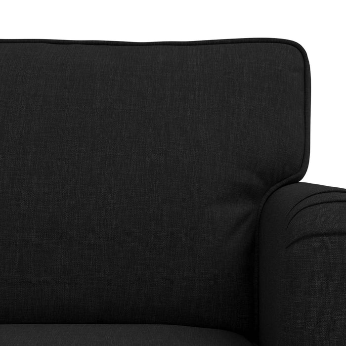 Canapea 180cm 2 pcs Negru Metal - WALTI WALTI