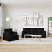 Canapea 180cm 2 pcs Negru Metal - WALTI WALTI