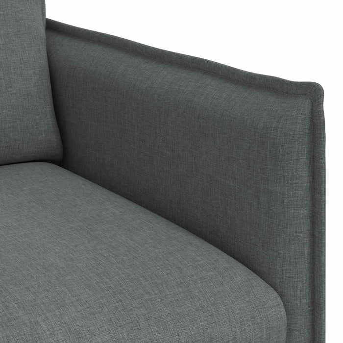 Canapea 180cm 2 pcs Gri închis Metal - WALTI WALTI