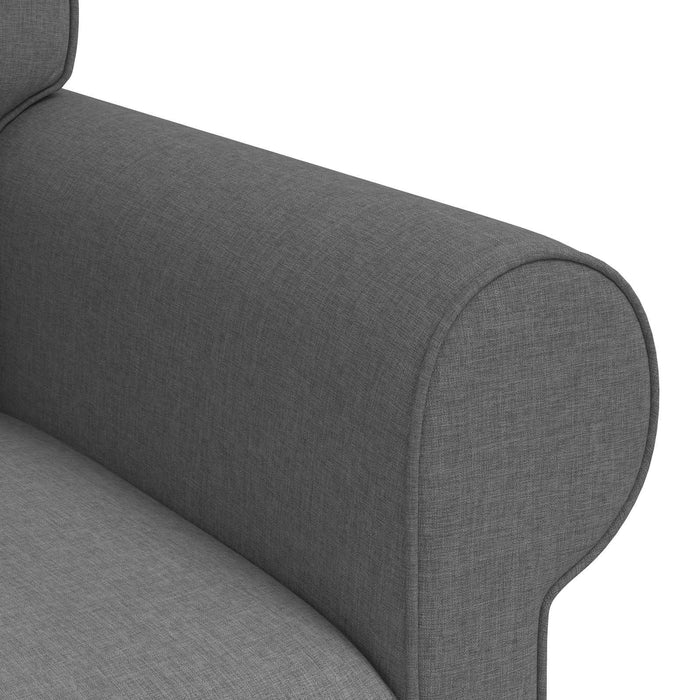 Canapea 2 pcs Gri închis Metal - WALTI WALTI