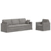 Set de canapea 2 pcs Gri deschis 228 x 78 x 80 cm Catifea - WALTI WALTI