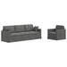 Set de canapea 2 pcs Gri închis 228 x 78 x 80 cm Catifea - WALTI WALTI