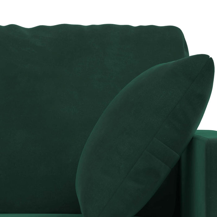 Set de canapea 2 pcs Verde închis 228 x 78 x 80 cm Catifea - WALTI WALTI