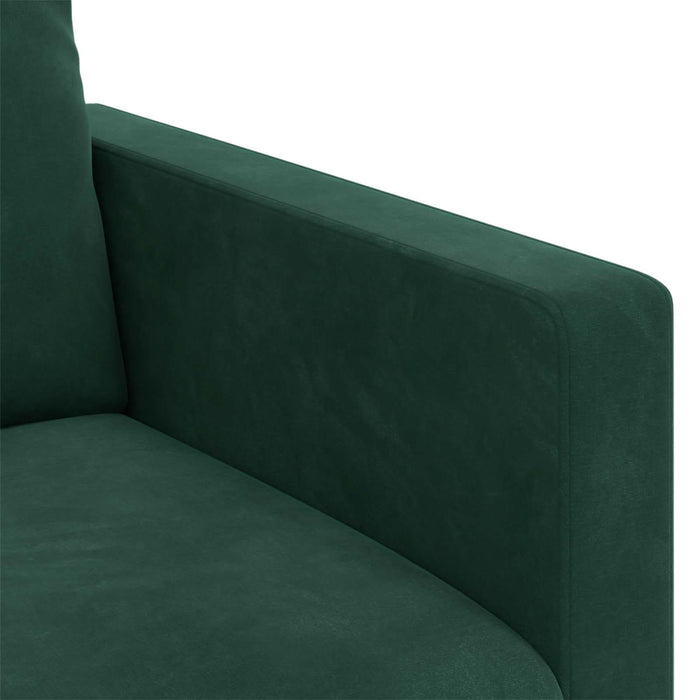 Set de canapea 2 pcs Verde închis 228 x 78 x 80 cm Catifea - WALTI WALTI