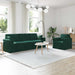 Set de canapea 2 pcs Verde închis 228 x 78 x 80 cm Catifea - WALTI WALTI