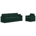 Set de canapea 2 pcs Verde închis 228 x 78 x 80 cm Catifea - WALTI WALTI
