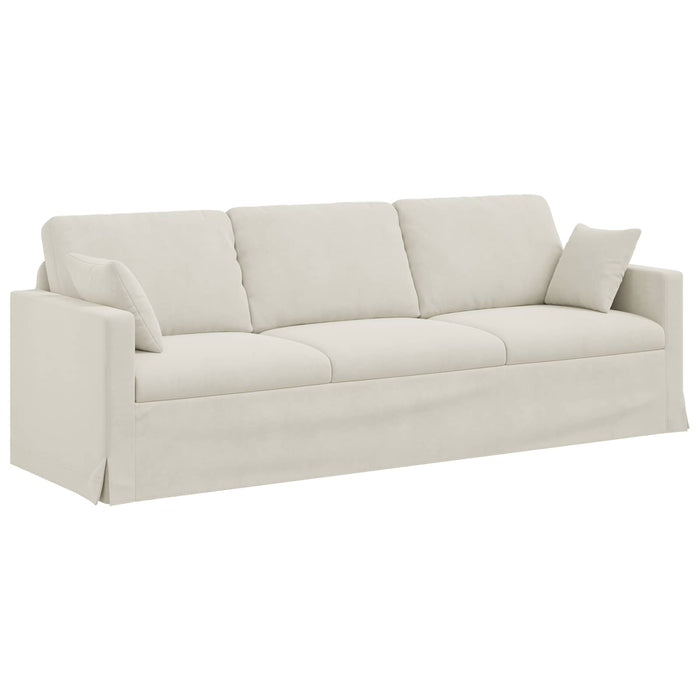 Set de canapea 2 buc. Crem Catifea WALTI