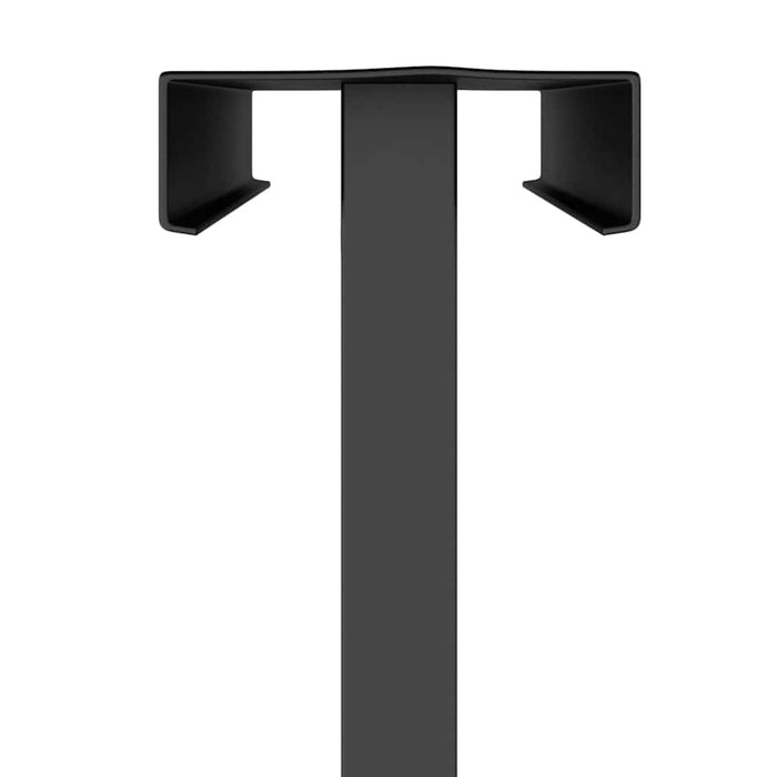 Panouri pentru Târguri 2 pcs Negru 30 x 24 x 208 cm Fier - WALTI WALTI