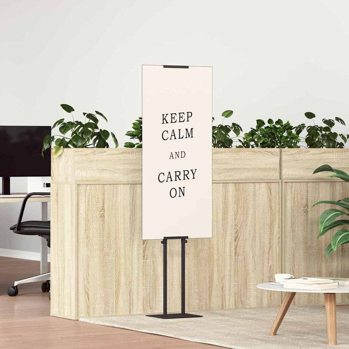 Panouri pentru Târguri 2 pcs Negru 30 x 24 x 208 cm Fier - WALTI WALTI