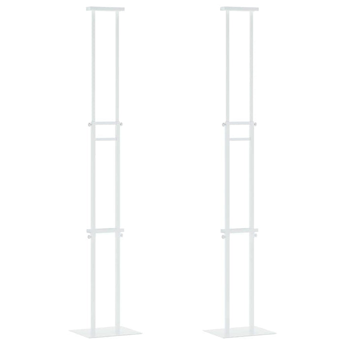 Panouri pentru Târguri 2 pcs Alb 30 x 24 x 208 cm Fier - WALTI WALTI