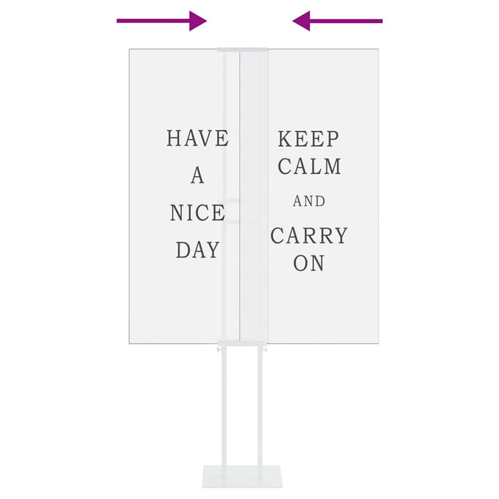 Panouri pentru Târguri 2 pcs Alb 30 x 24 x 208 cm Fier - WALTI WALTI