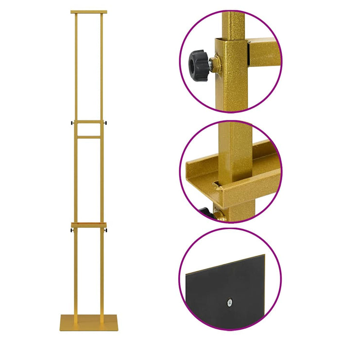 Panouri pentru Târguri 2 pcs Auriu 30 x 24 x 208 cm Fier - WALTI WALTI