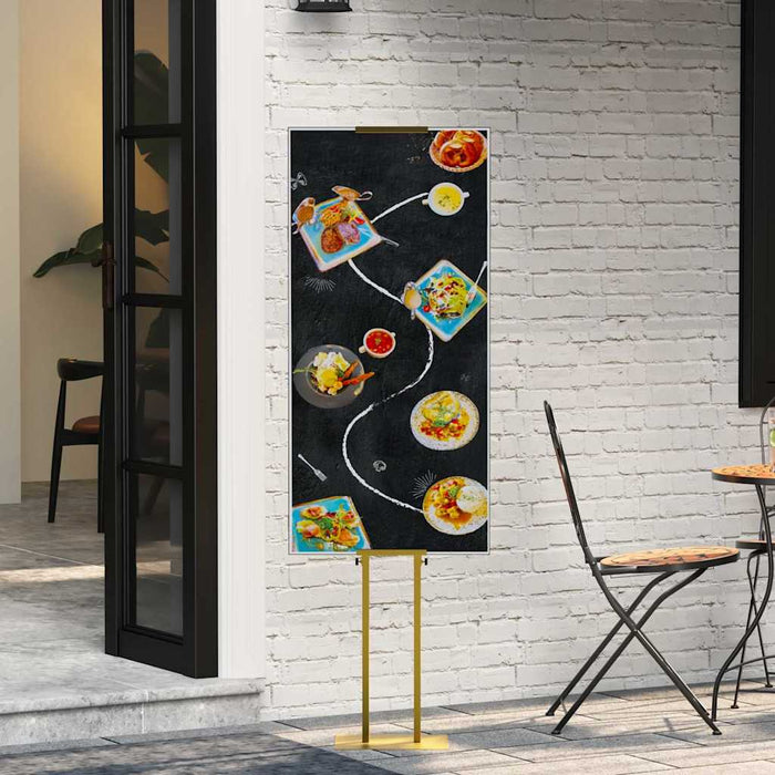 Panouri pentru Târguri 2 pcs Auriu 30 x 24 x 208 cm Fier - WALTI WALTI