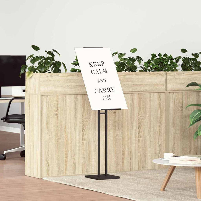 Panouri pentru Târguri 2 pcs Negru 26.5 x 26.5 x 127 cm Fier - WALTI WALTI