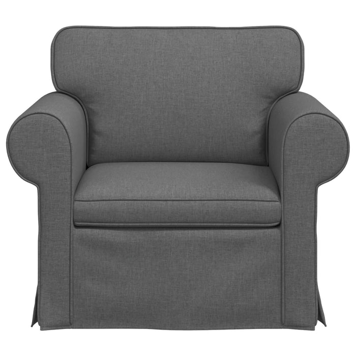 Canapea Gri închis 95 x 82 x 80 cm țesătură - WALTI WALTI