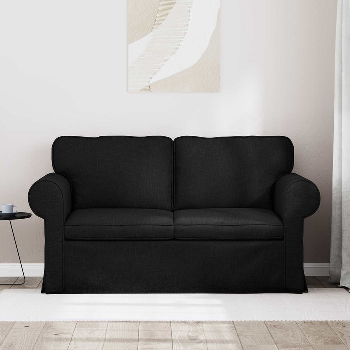 Canapea Negru 155 x 82 x 80 cm țesătură - WALTI WALTI
